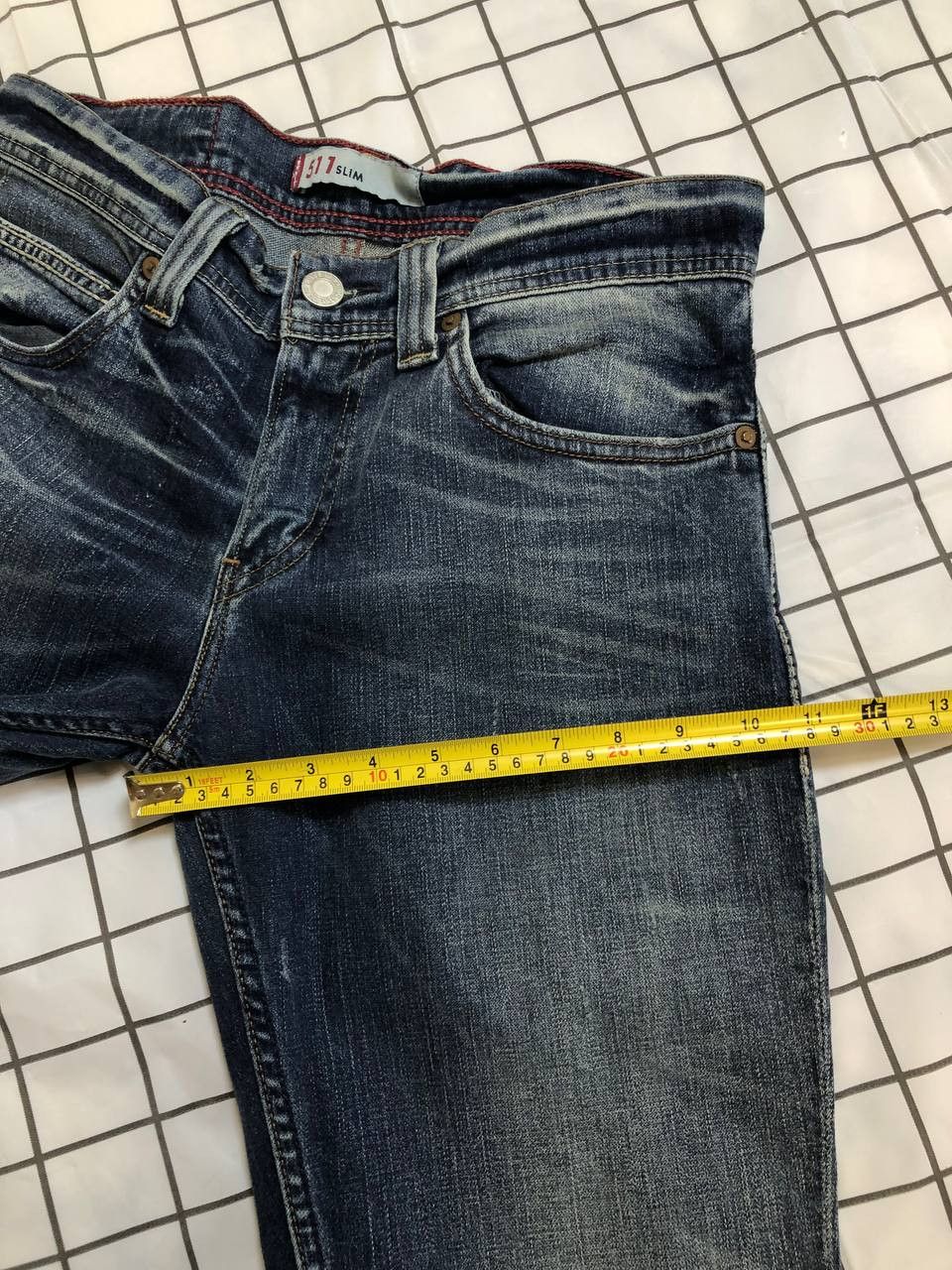 Levi's Levi's 550 Jeans Relaxed Bootcut Denim Tall Stretch Med Blue Size US 32 / EU 48 - 10 Thumbnail