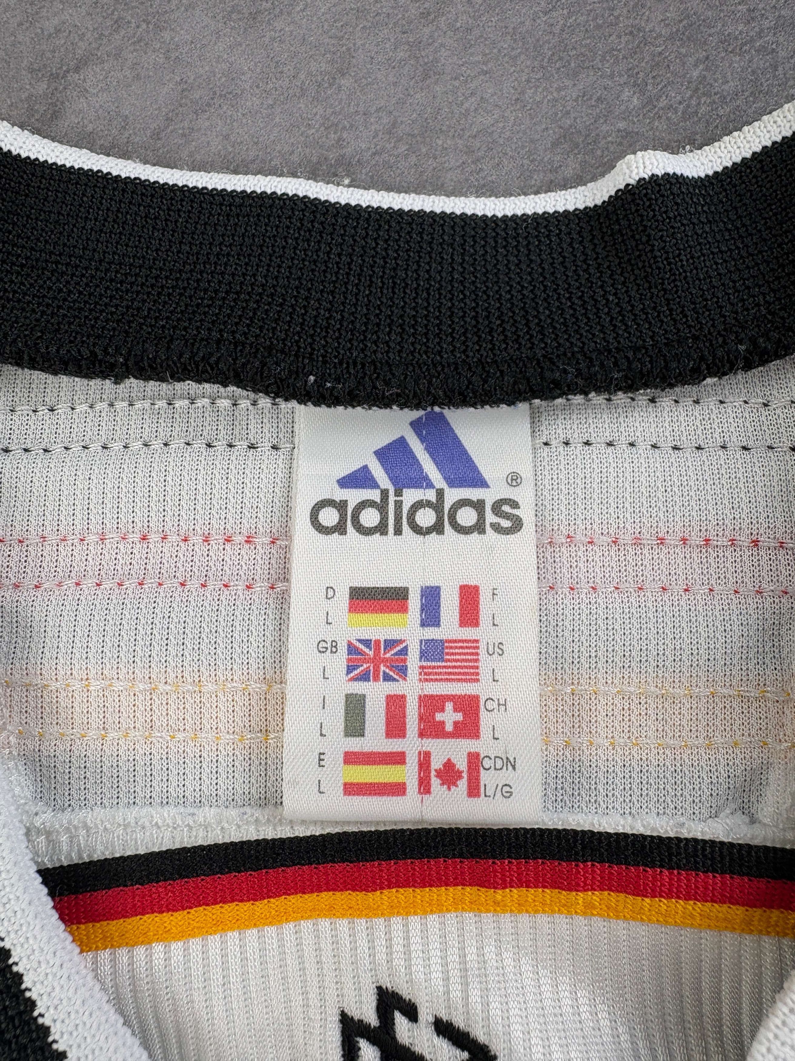 Adidas Germany 1998-2000 Adidas home football jersey size L Size US L / EU 52-54 / 3 - 4 Thumbnail