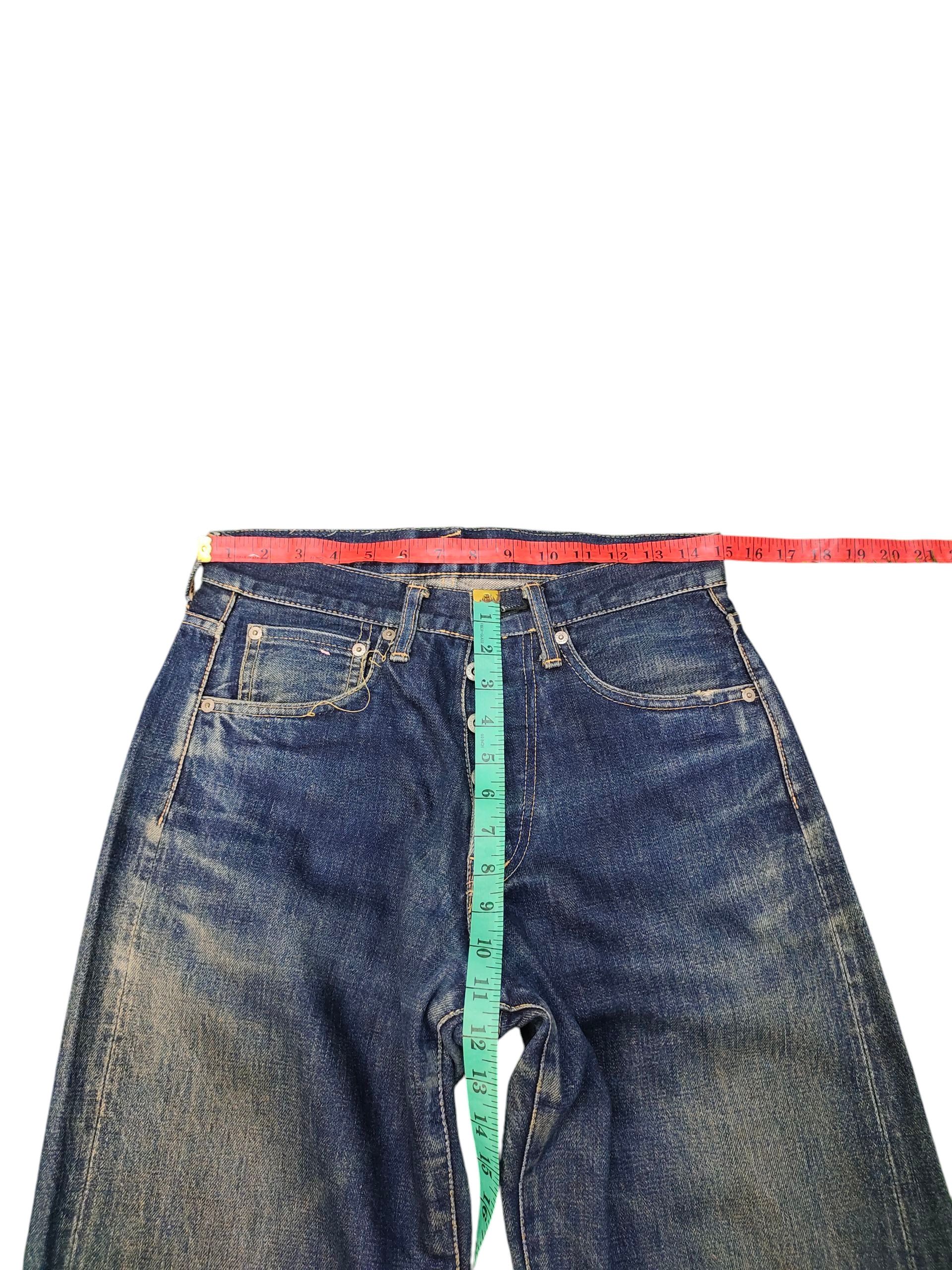 Nigel Cabourn Vintage 90s Nigel Cabourn Selvedge Clawmark Distress Jeans Size US 30 / EU 46 - 17 Thumbnail