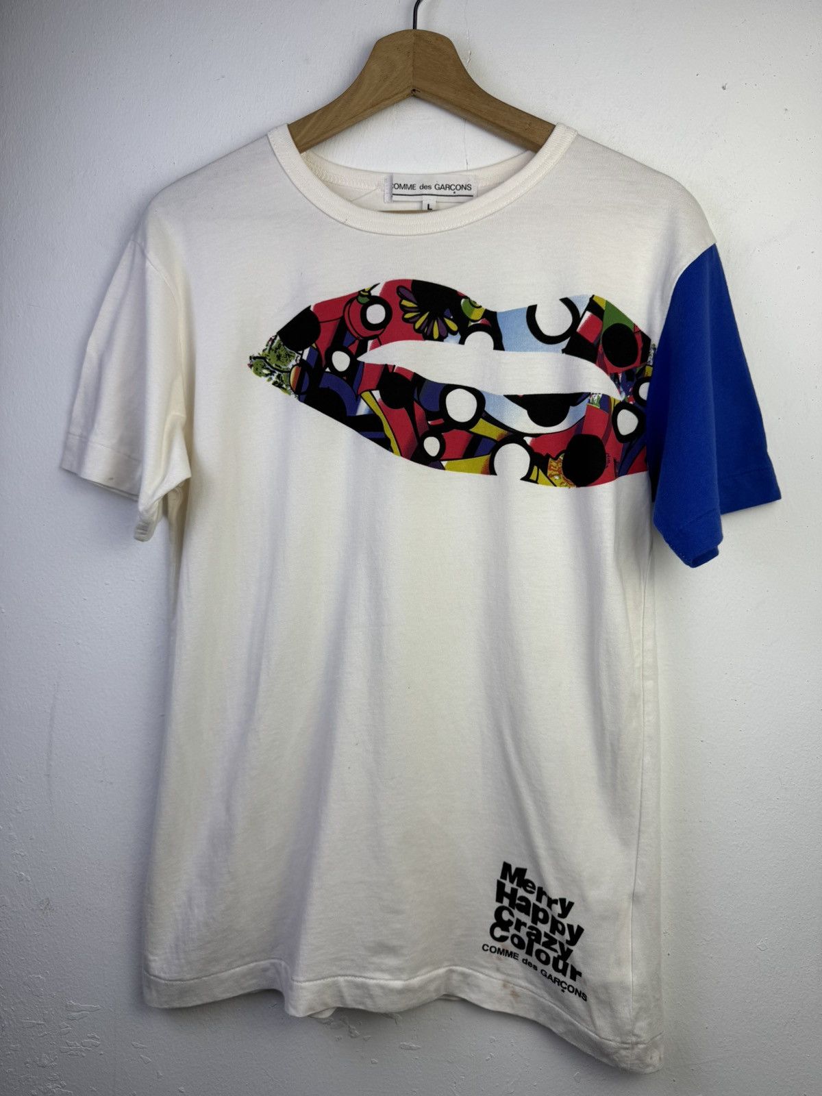 Comme des Garcons AD 2009 Comme des Garçons Merry Happy Crazy Colour T-shirt Size US L / EU 52-54 / 3 - 3 Thumbnail