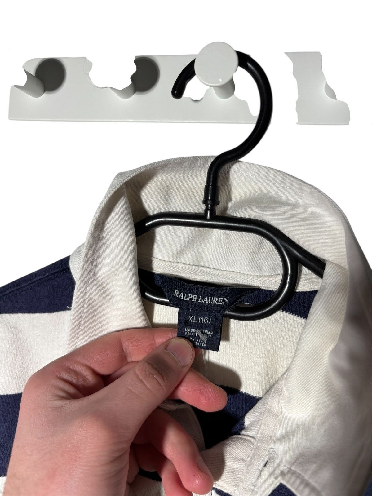Polo Ralph Lauren Vintage Polo Ralph Lauren Rugby Polo RLPC Logo Striped Size S / US 4 / IT 40 - 5 Thumbnail