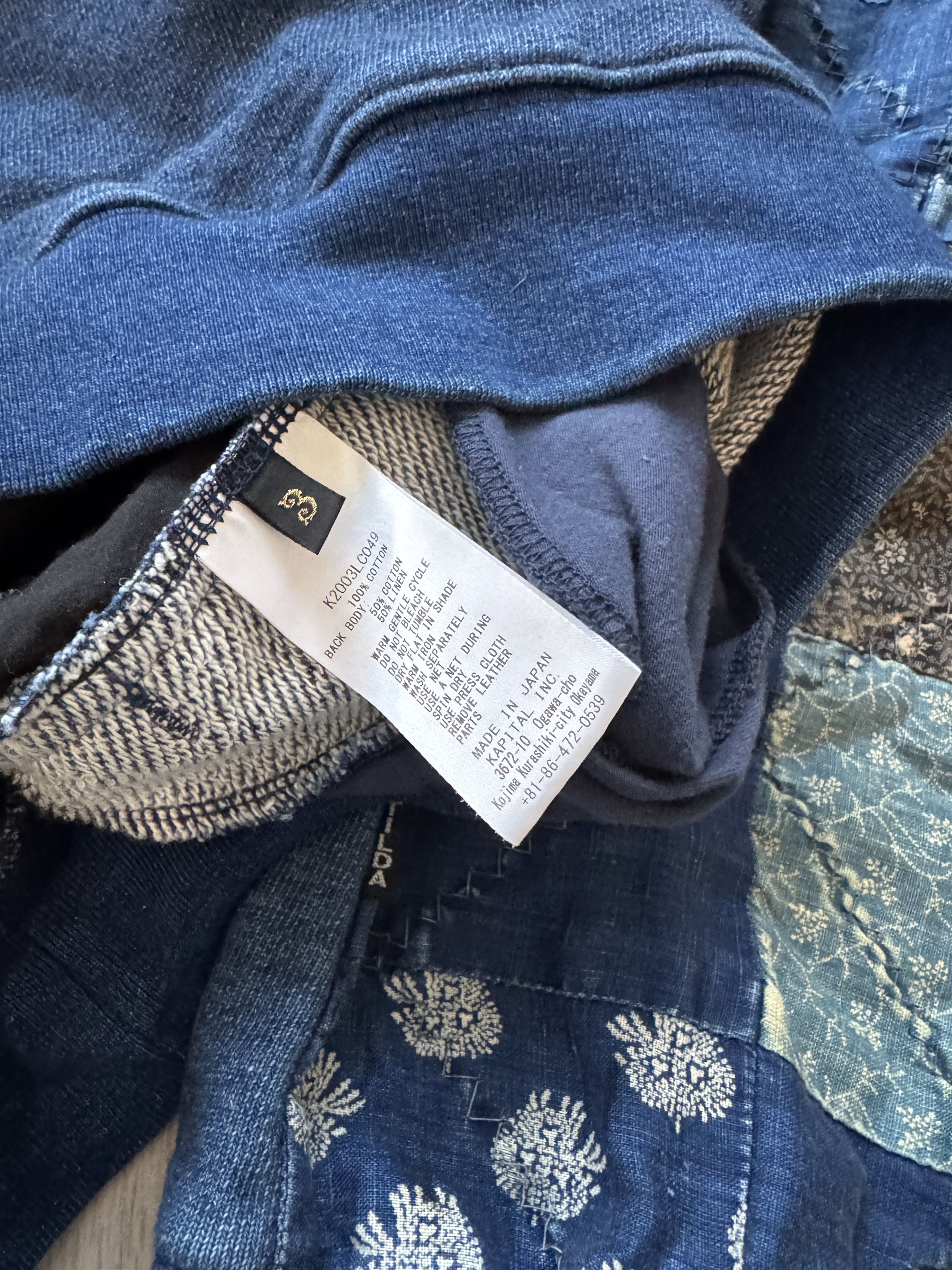Kapital Kapital Quilt Bandana Patchwork Sweatshirt IDG Size US L / EU 52-54 / 3 - 6 Thumbnail