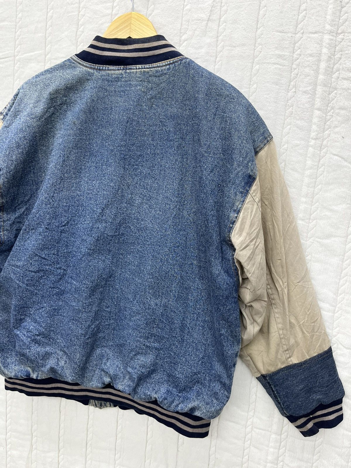 Route 66 × Vintage STEALS🔥VTG 90s ROUTE 66 QUILTED LINE DENIM BOMB JACKET Size US M / EU 48-50 / 2 - 7 Thumbnail