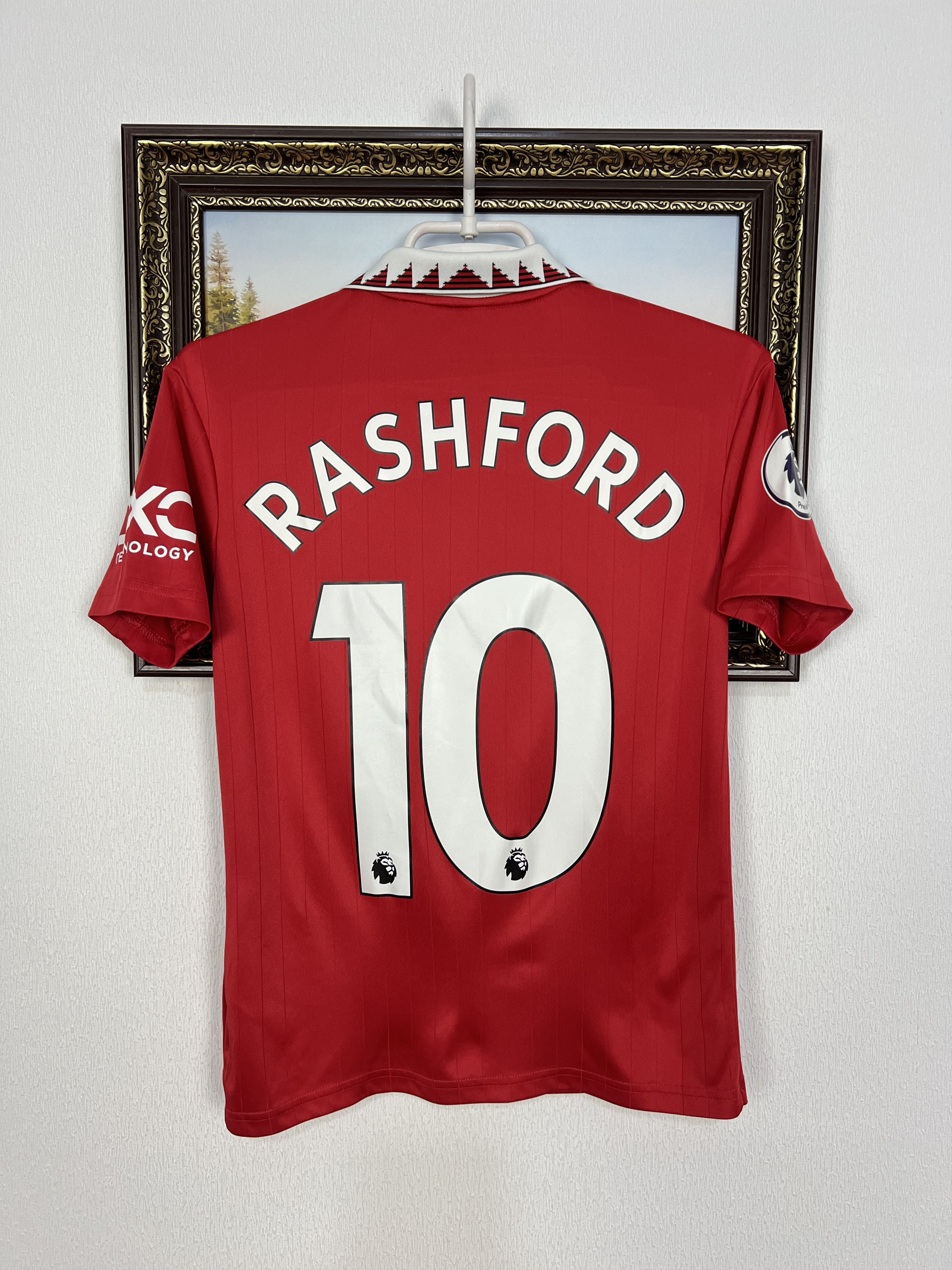 Adidas Manchester United football shirt Soccer #10 Rashford Boys Size US XXS / EU 40 - 1 Thumbnail