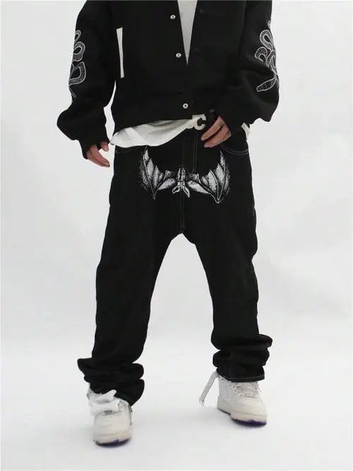 Japanese Brand × Vintage OPIUM Gothic straight slim jeans pants Avant Garde Size US 36 / EU 52 - 4 Thumbnail
