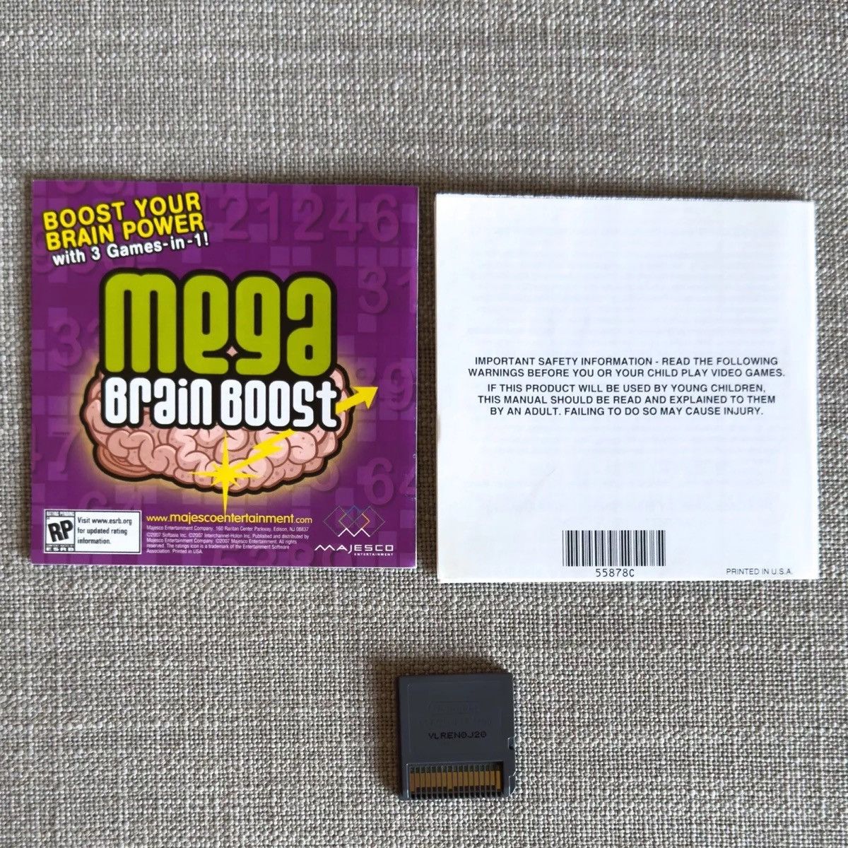 Nintendo Left Brain Right Brain 2007 Nintendo DS Lite 3DS CIB Size ONE SIZE - 2 Thumbnail
