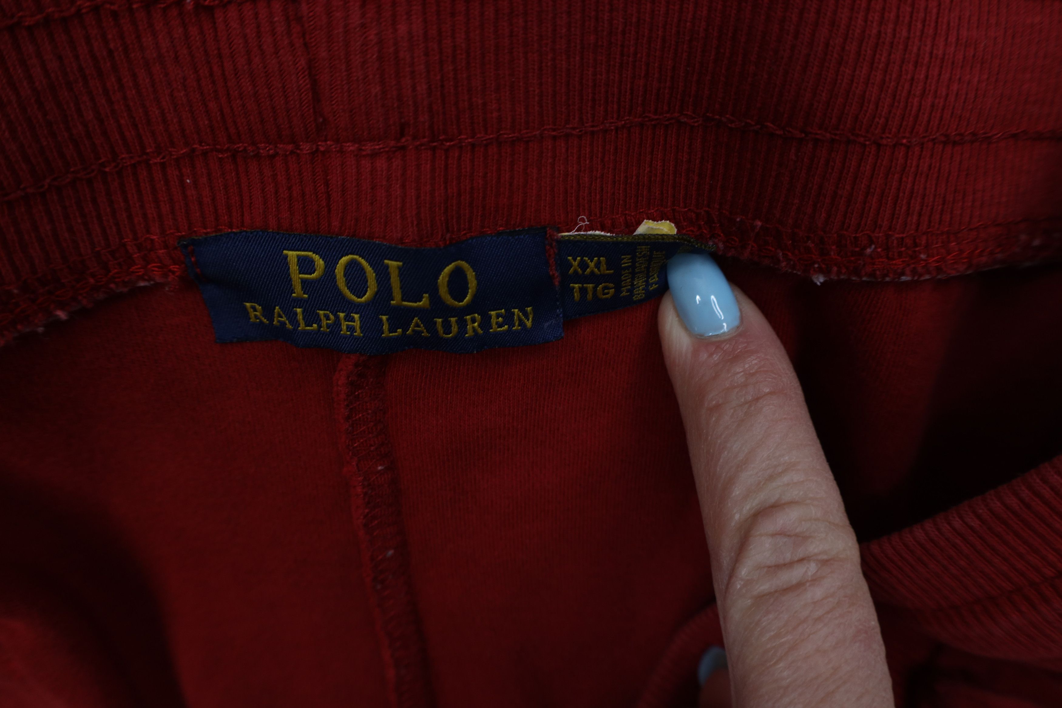 Polo Ralph Lauren Vintage Y2K Ralph Lauren Above Knee Knit Shorts Red Size US 38 / EU 54 - 9 Thumbnail