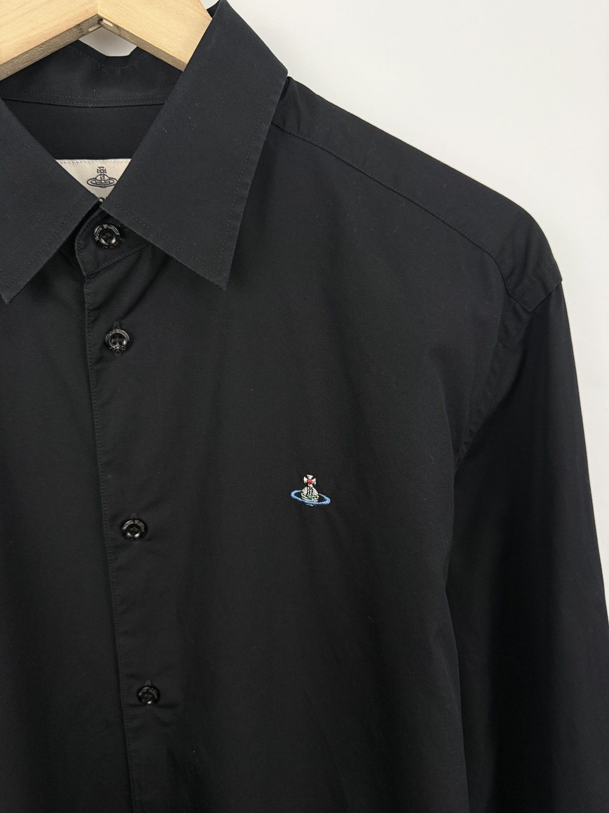 Vivienne Westwood 🇮🇹 Vivienne Westwood Orb Embroidered Luxury Classic Shirt Size US L / EU 52-54 / 3 - 4 Thumbnail