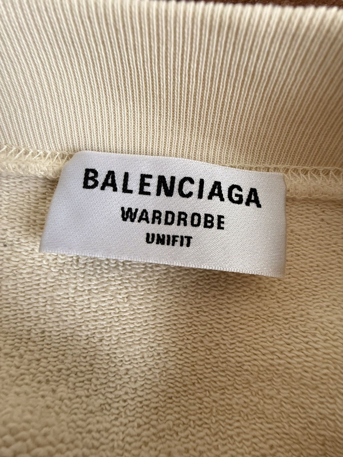 Balenciaga Balenciaga Political Campaign Embroidered Sweatshirt – Cream Size US XS / EU 42 / 0 - 9 Thumbnail