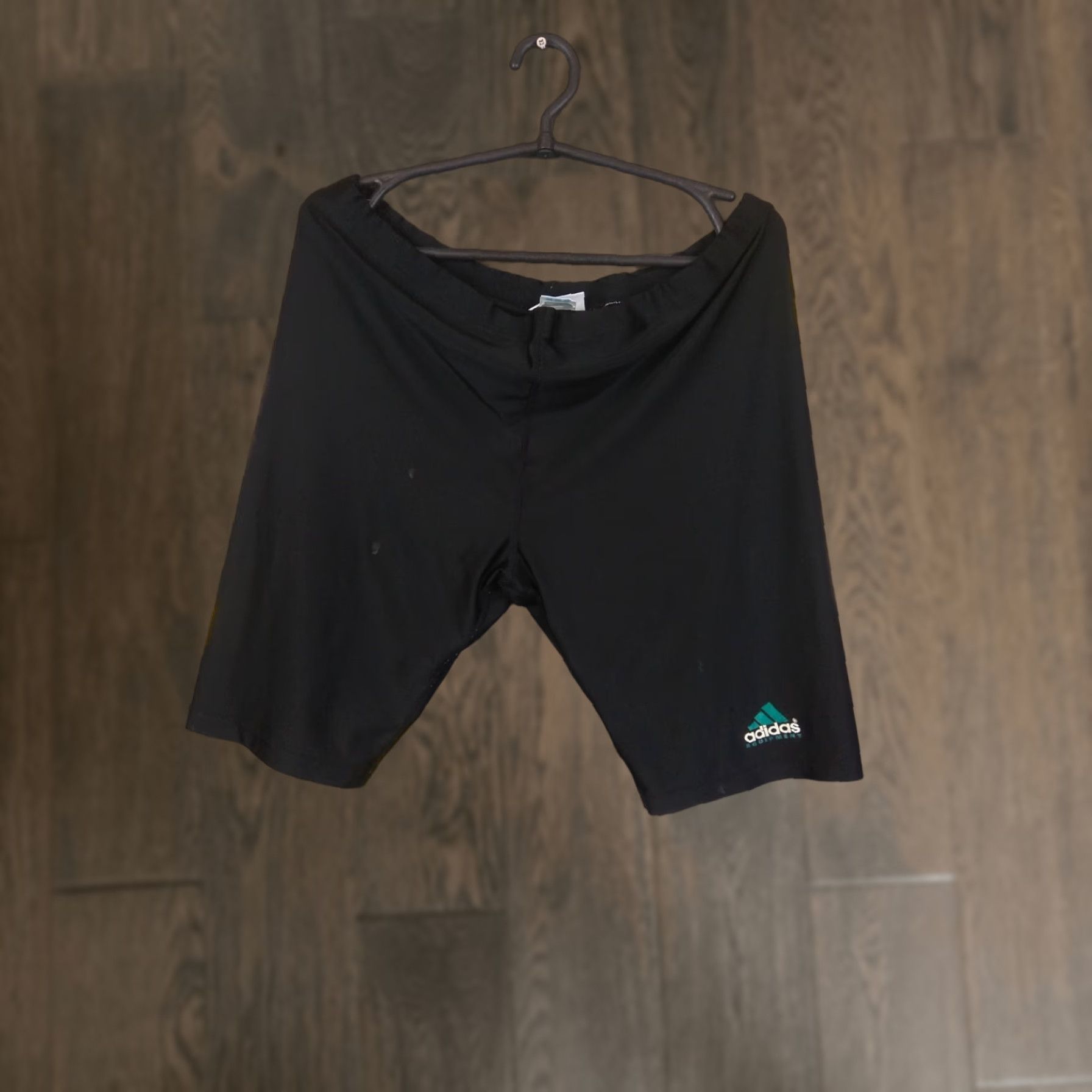 Adidas Adidas Shorts L Vintage Black Mens Shorts Size US 33 - 1 Thumbnail