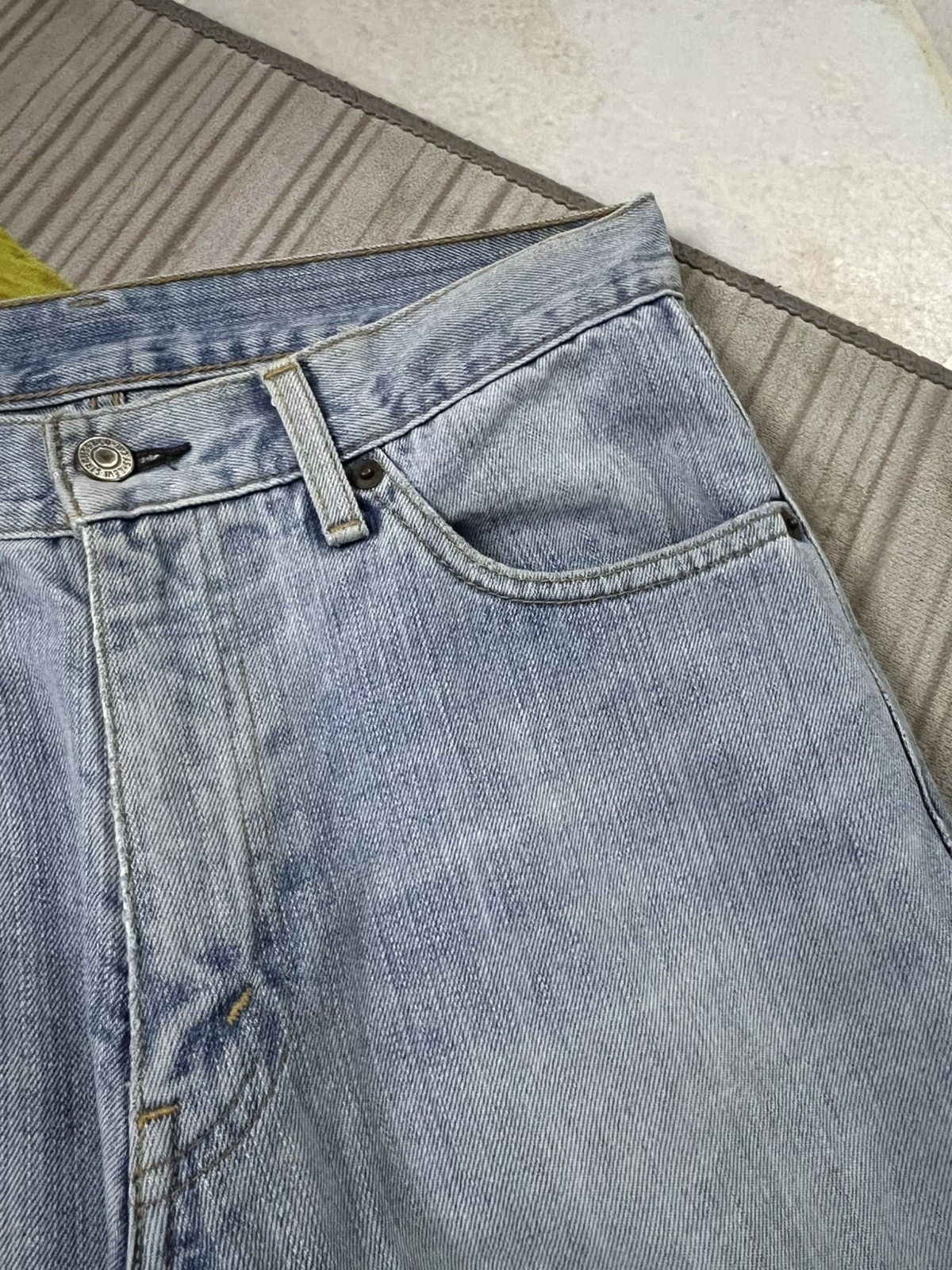 Levi's 💥Vintage Levis 533 Light Wash Distress Jean Size US 30 / EU 46 - 9 Thumbnail
