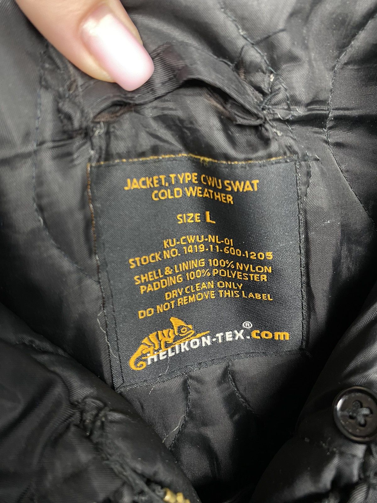 Vintage Helikon-Tex MA1 Pilot Nylon Bomber Air Force Jacket Vintage Size US L / EU 52-54 / 3 - 4 Thumbnail