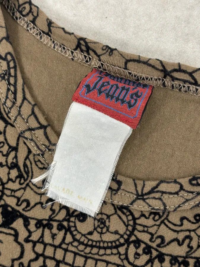 Jean Paul Gaultier 2000s Jean Paul Gaultier Khaki Tattoo Floral Maxi Dress Size S / US 4 / IT 40 - 12 Thumbnail