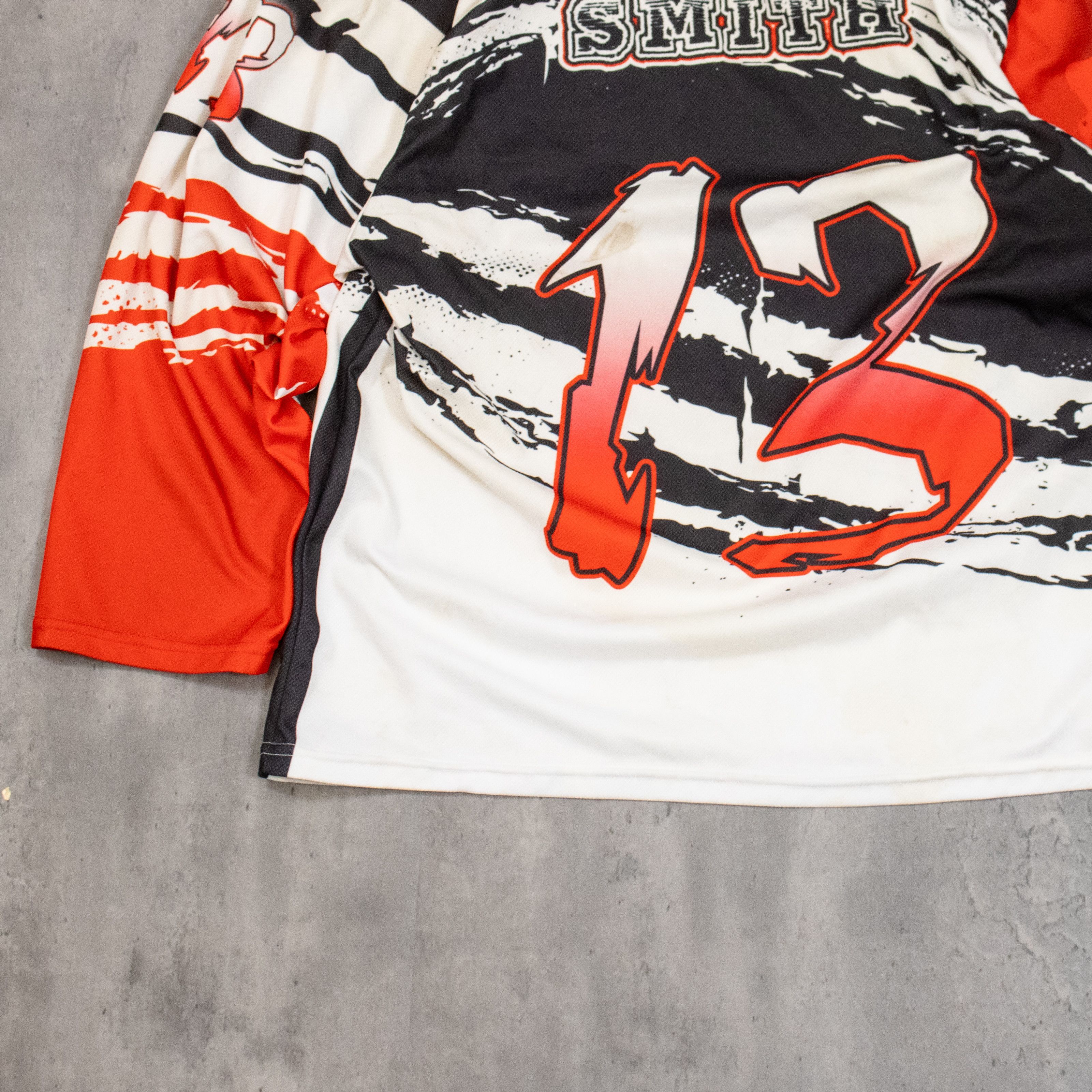 Japanese Brand Y2K 2000's 00's Wolfpack AOP Moto Racing Hockey Jersey Size US M / EU 48-50 / 2 - 8 Thumbnail