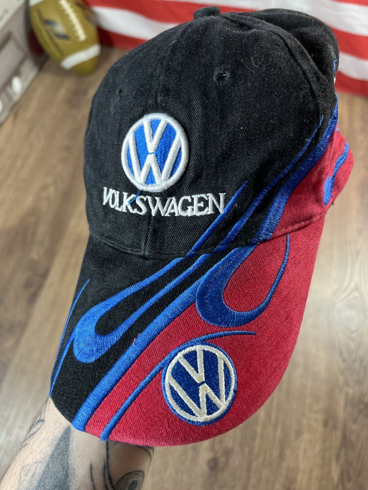 NASCAR × Vintage 00s Vintage Volkswagen Racing Cap Size ONE SIZE - 3 Thumbnail