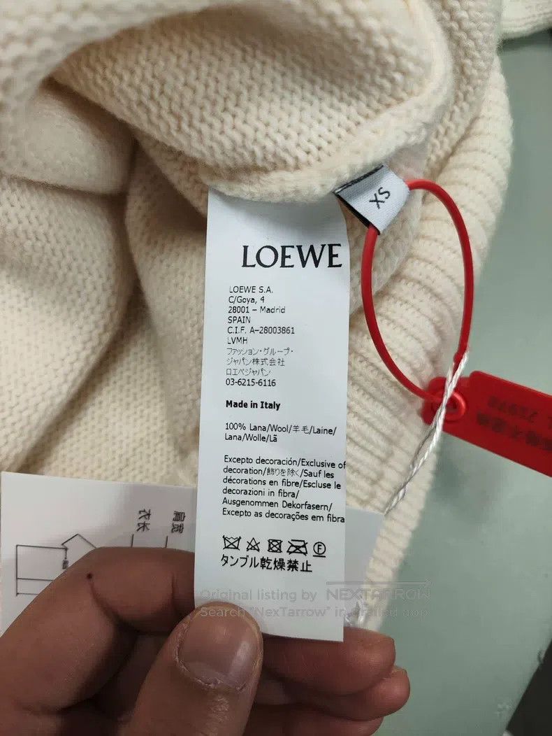 Loewe LOEWE Beige chest water-drop logo sweater Size XS / US 0-2 / IT 36-38 - 4 Thumbnail