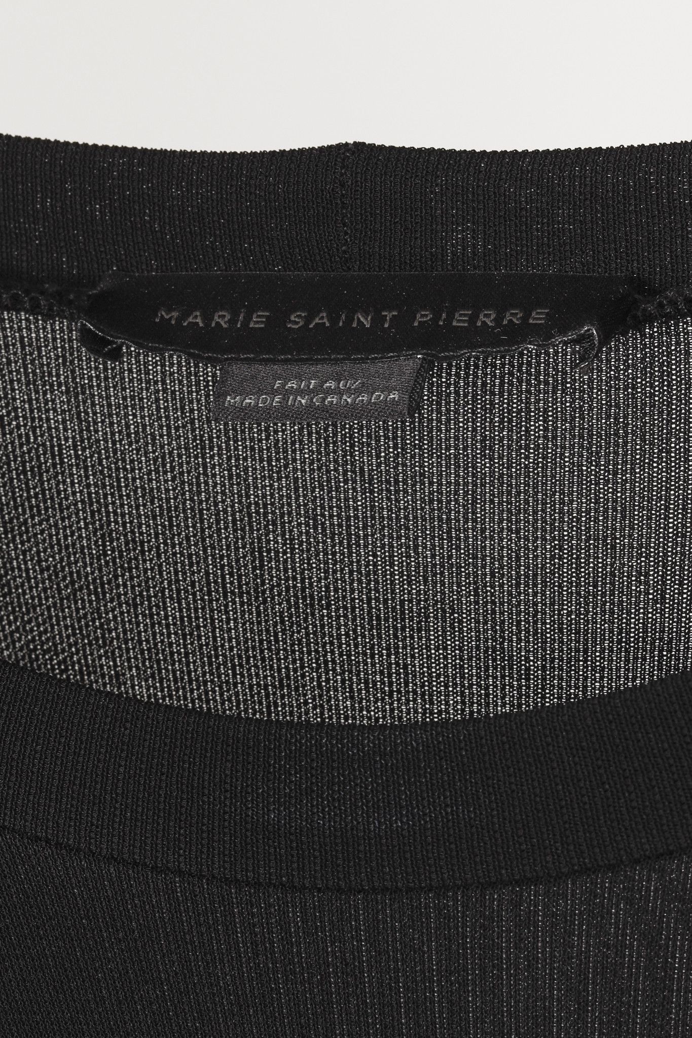 Marie Saint Pierre Marie Saint Pierre Black Crepe-Jersey Long-Sleeve Dress Size L / US 10 / IT 46 - 4 Thumbnail