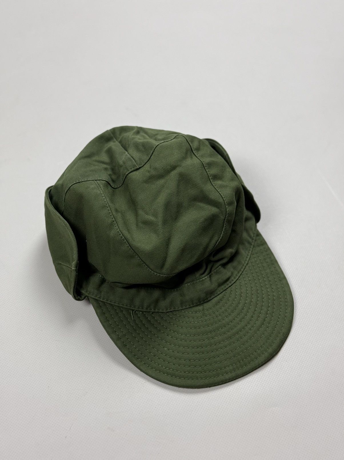 Vintage Vintage Swedish Army Military Earwarmer Flap Ear Cap Hat Size ONE SIZE - 1 Thumbnail
