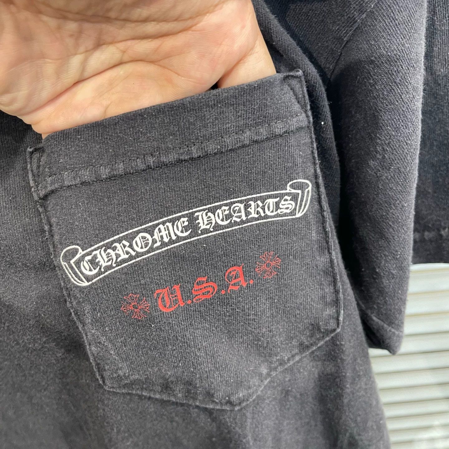 Chrome Hearts Chrome Hearts Back Broken Flag Short Sleeve Tee S Size US S / EU 44-46 / 1 - 4 Thumbnail
