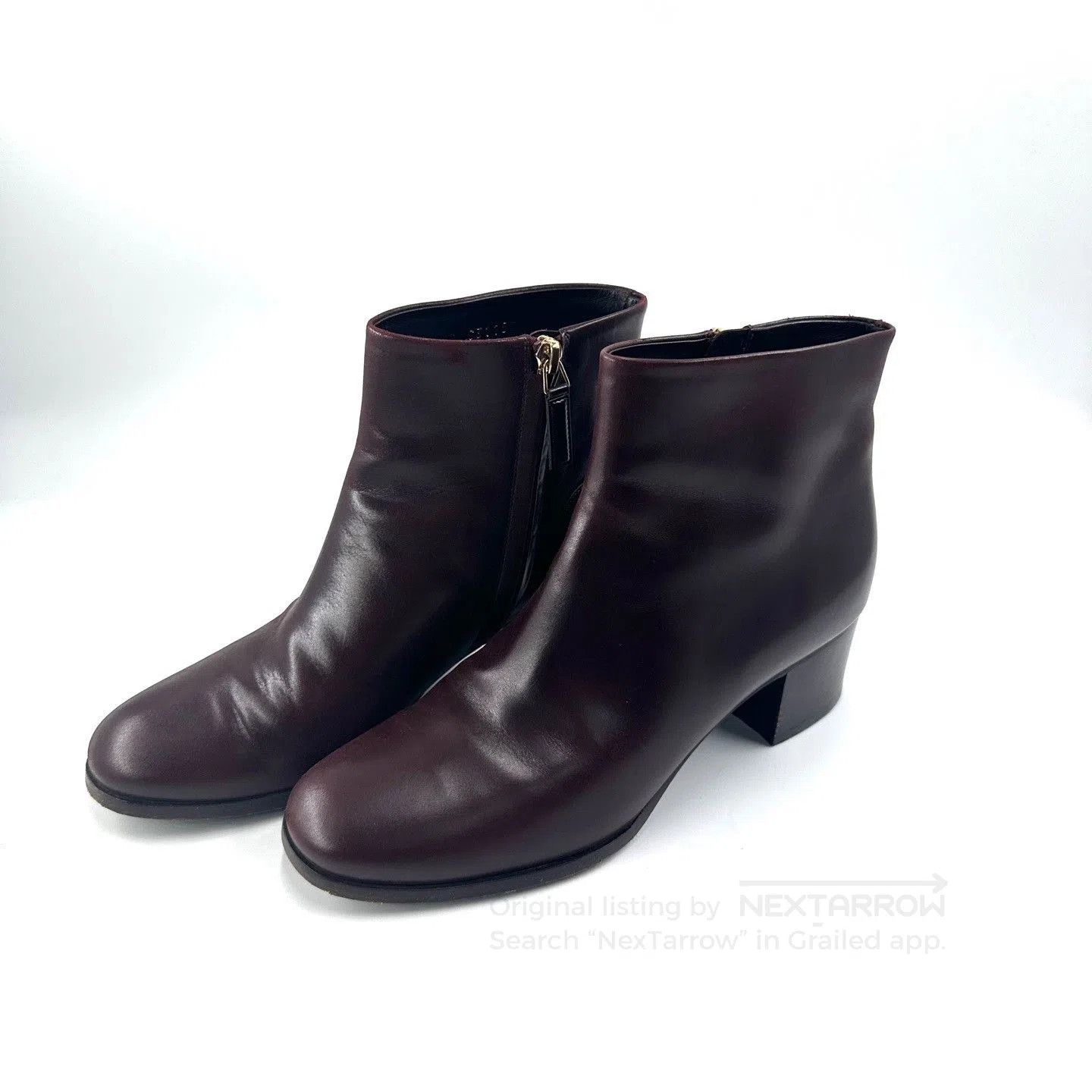 Chanel Chanel Red-Brown Block Heel Leather Boots. Size US 8 / IT 38 - 1 Thumbnail