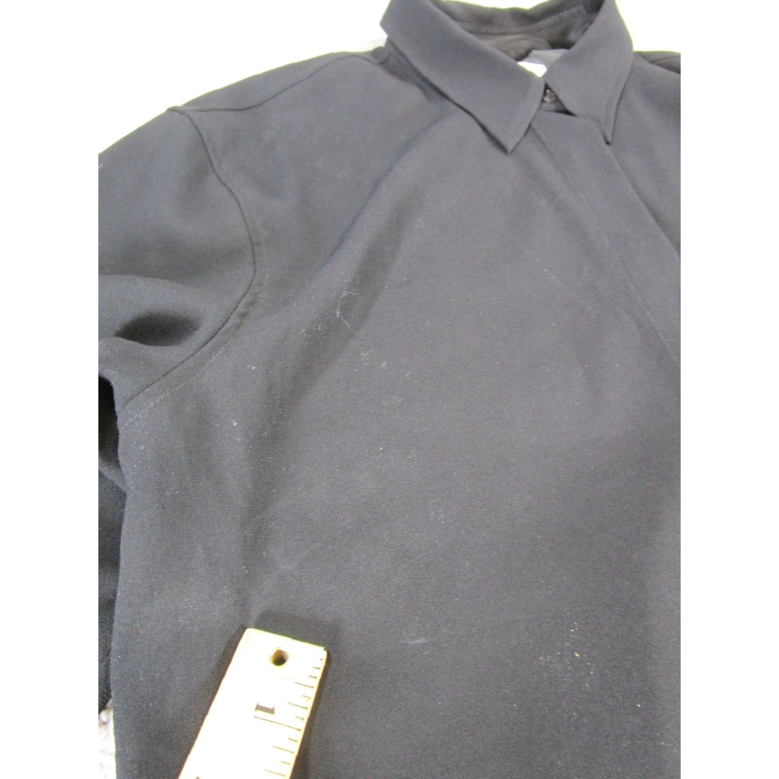 Vintage VINTAGE Babaton Shirt Womens L Black Blouse Button Collar Long Sleeve Knit Polyester Barbaton Womens Matched? Size L / US 10 / IT 46 - 6 Thumbnail