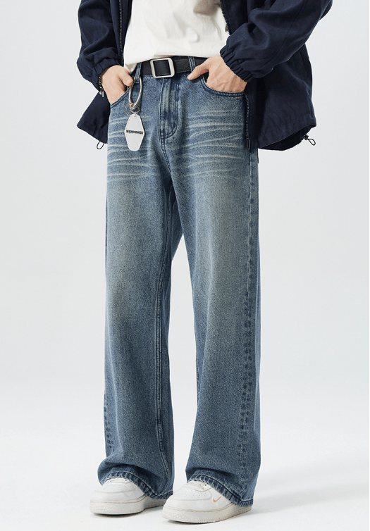 Japanese Brand Retro fashion distressed whisker street jeans Size US 32 / EU 48 - 3 Thumbnail