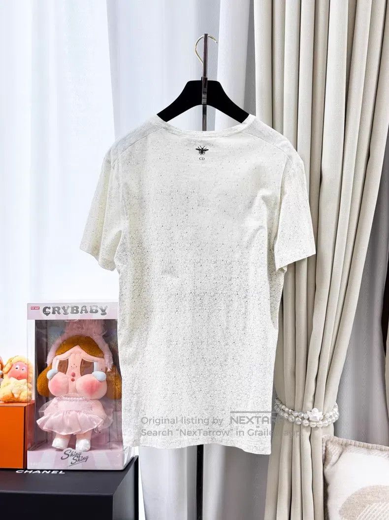 Dior Dior White short-sleeved T-shirt Size M / US 6-8 / IT 42-44 - 3 Thumbnail