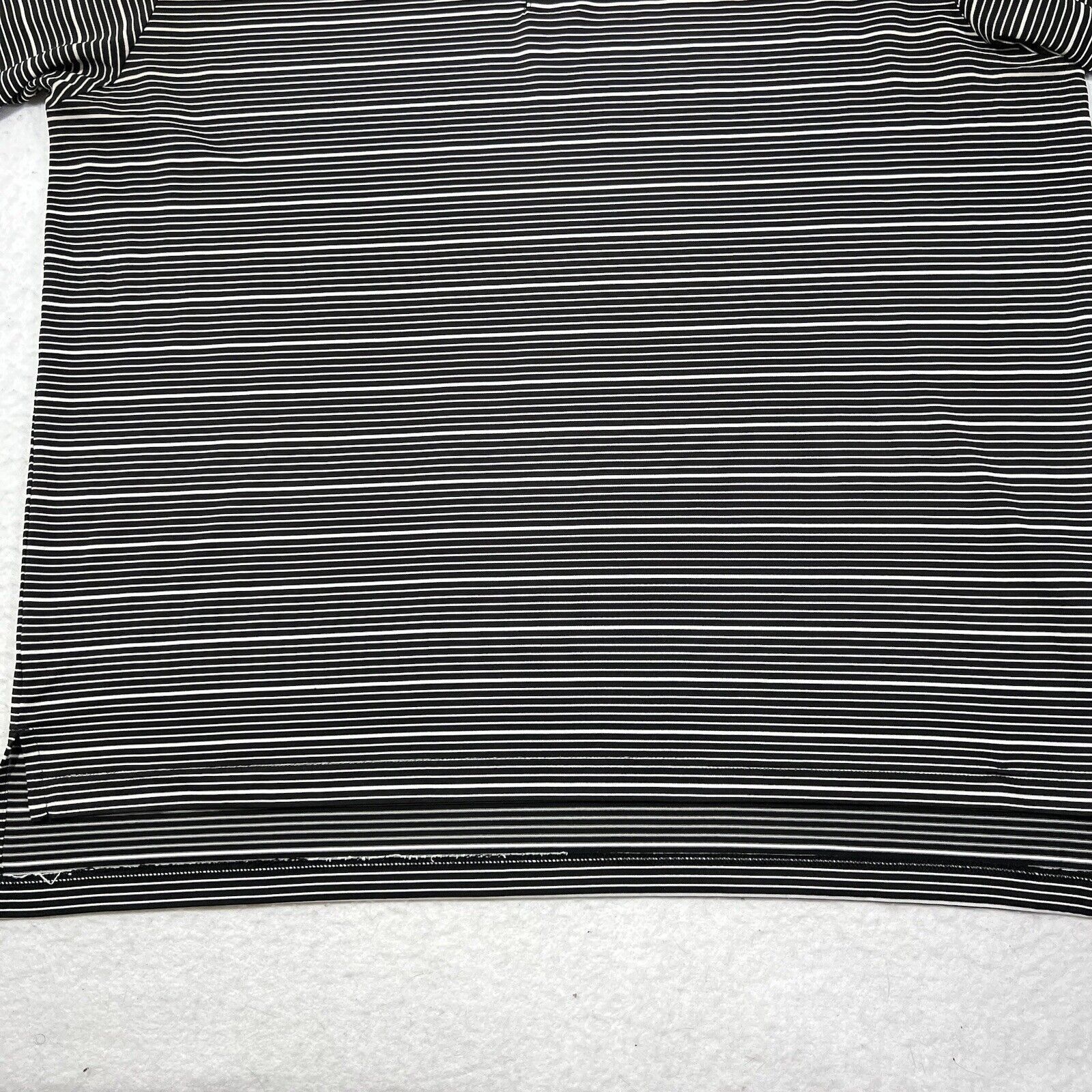 Adidas Adidas Short Sleeve Polo Black & White Striped Shirt Size US XL / EU 56 / 4 - 6 Thumbnail