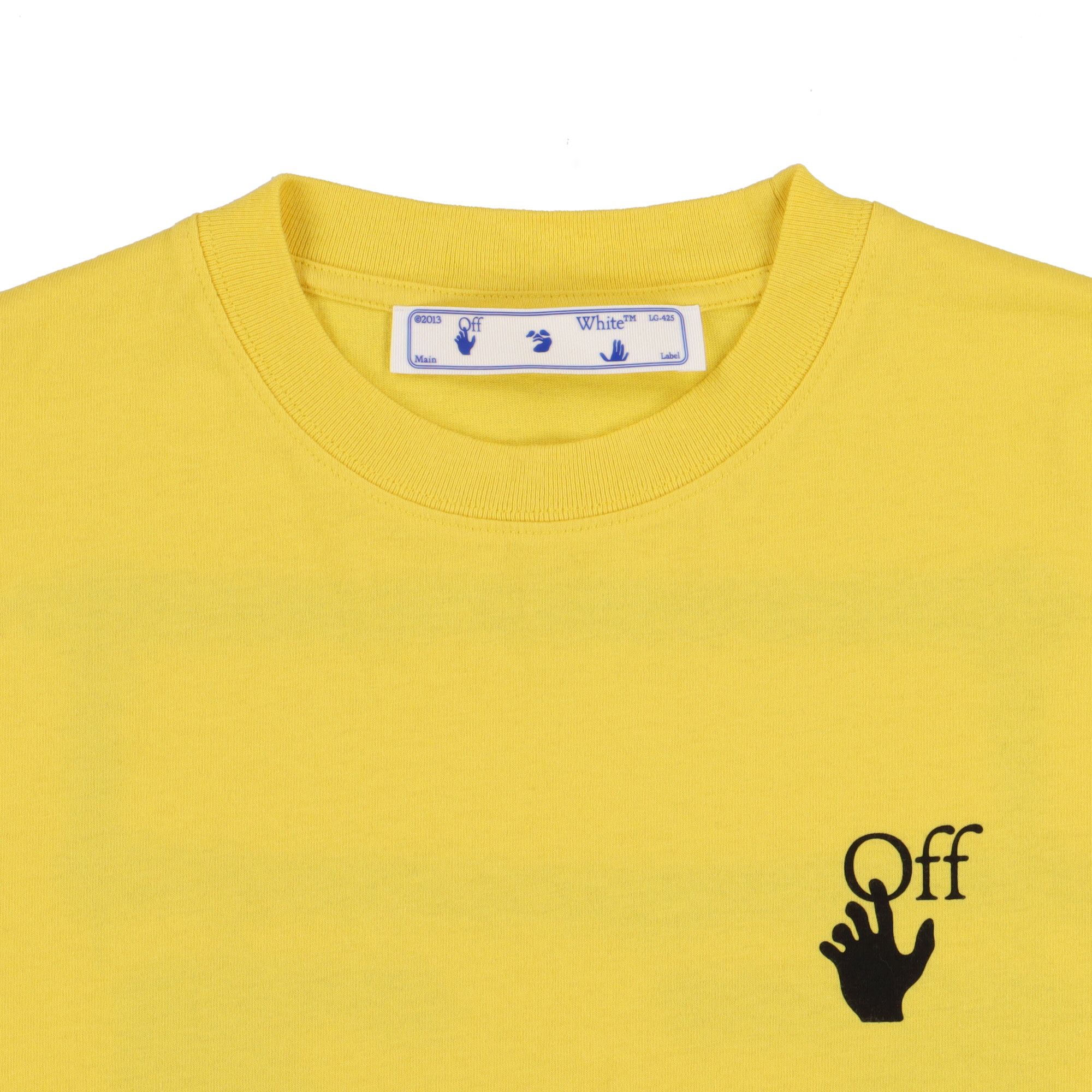 Off-White Yellow Sprayed Arrows Hand Logo T-shirt Size US S / EU 44-46 / 1 - 6 Thumbnail