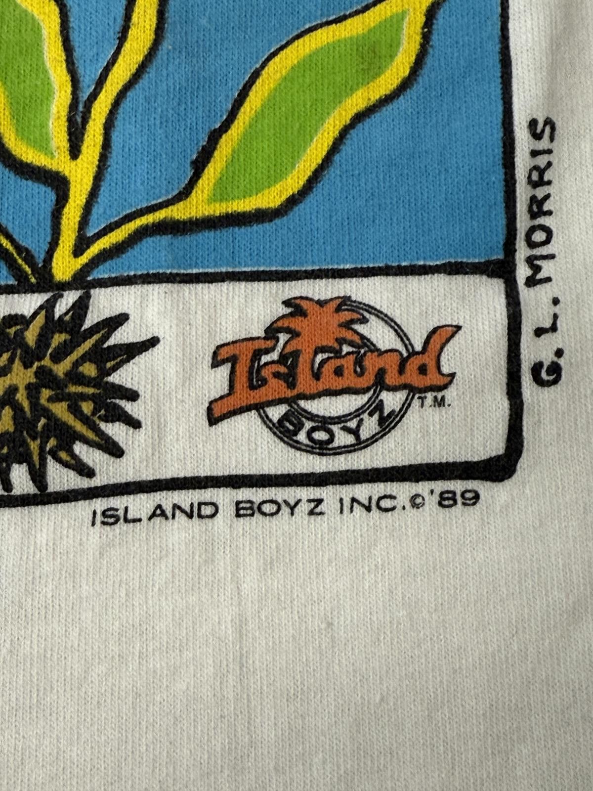 Designer VTG 80s Fish Art T-shirt Orange File Fish Cayman Islands -M Size US XL / EU 56 / 4 - 3 Thumbnail