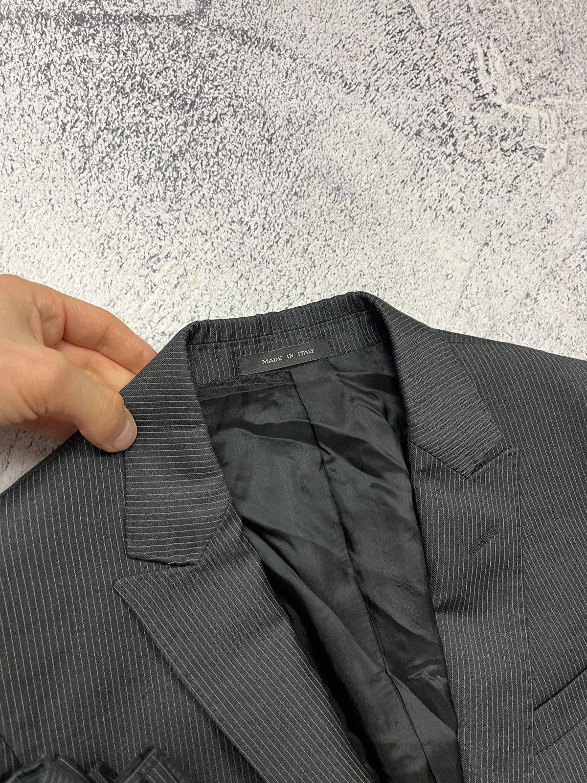 Emporio Armani Vintage Emporio Armani David Line Wool 130’s Women’s Suit Size L / US 10 / IT 46 - 5 Thumbnail