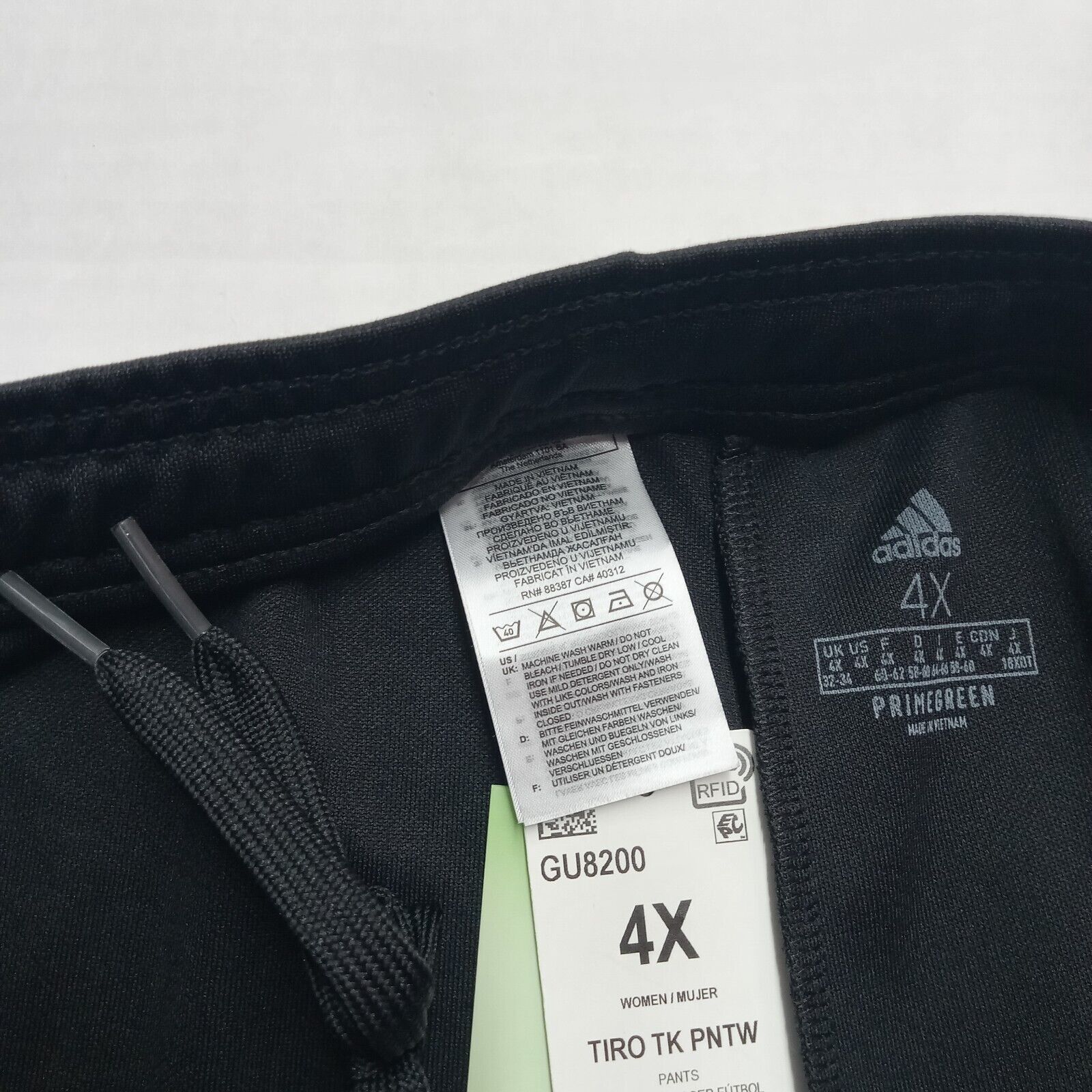 Adidas NWT Adidas Tiro 21 Active Pants Womens Track Black 4X GU8200 Size 42" / US 20 - 7 Thumbnail