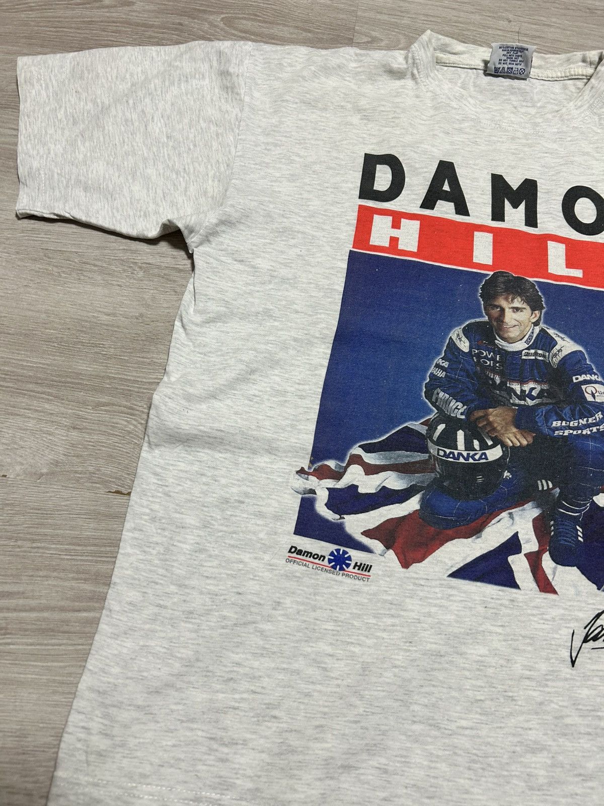 Formula 1 Vintage Big Logo T-shirt Damon Hill World racing Grand Prix Size US XL / EU 56 / 4 - 9 Thumbnail