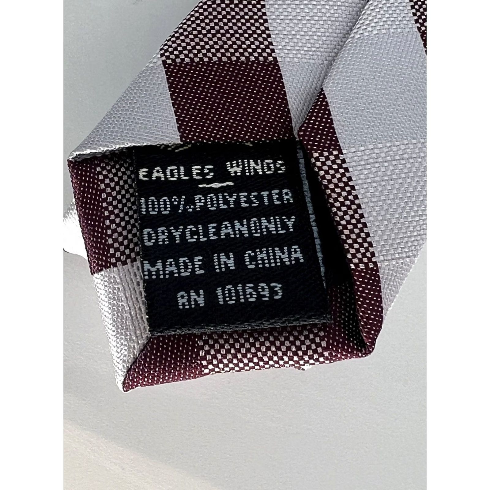 Vintage TEXAS A&M AGGIES Eagles Wings Maroon Striped Men Tie NWT Logo Neck Tie 57-60in Silk Size ONE SIZE - 5 Thumbnail