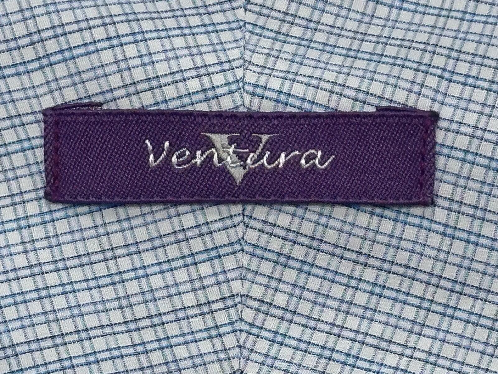 GianMarco Venturi Ventura Checked Tailored L/S Oxford Button Up Blue Mens XL Size US XL / EU 56 / 4 - 6 Thumbnail