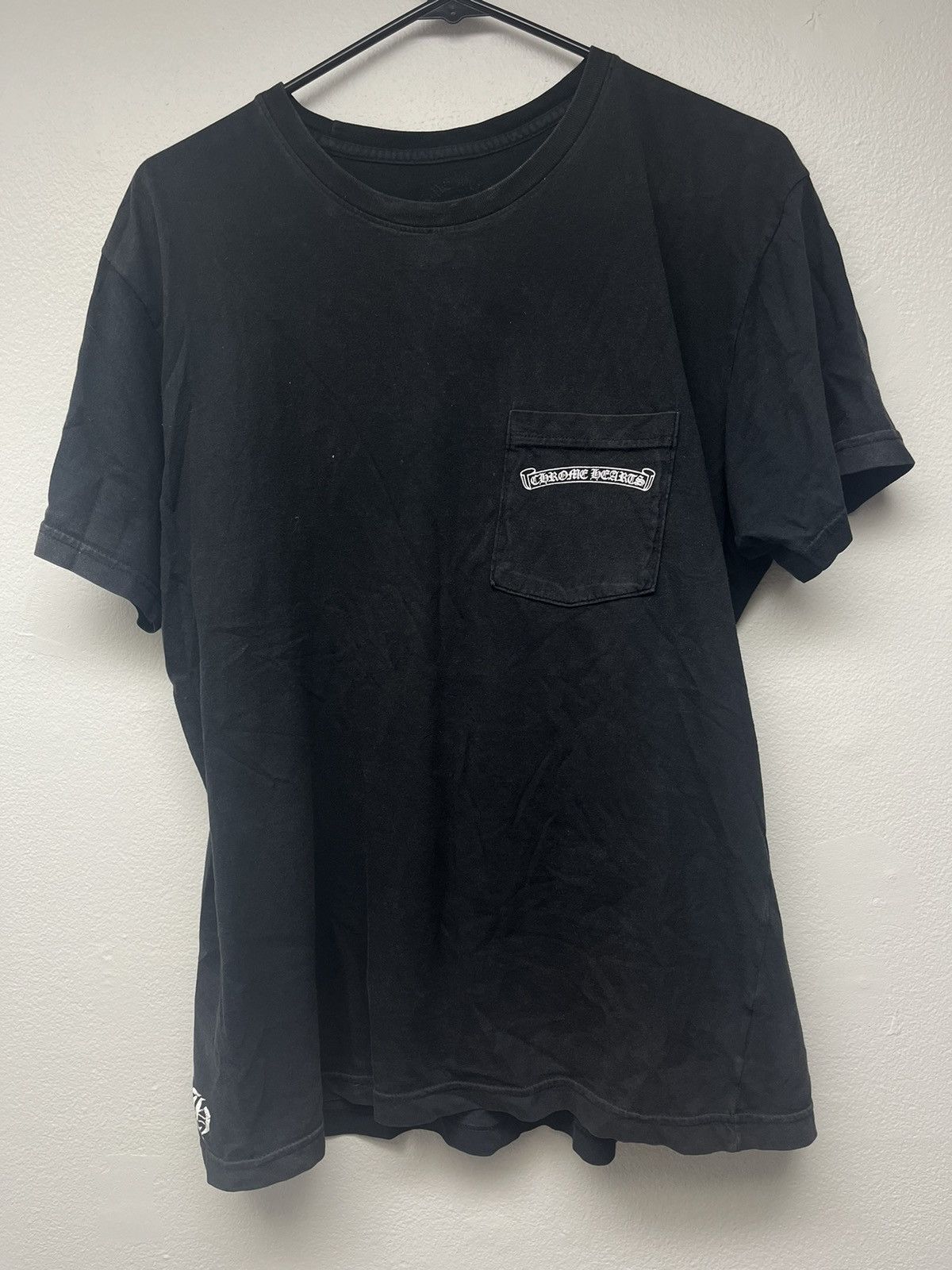 Chrome Hearts Vintage Chrome Hearts Fancy Star Logo Pocket Tshirt Size US L / EU 52-54 / 3 - 6 Thumbnail