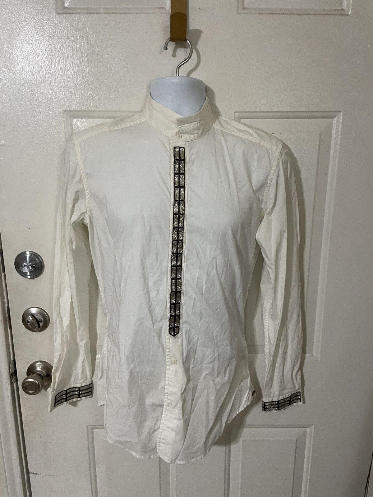 Diesel Embroidered banded collar shirt Size US S / EU 44-46 / 1 - 2 Thumbnail