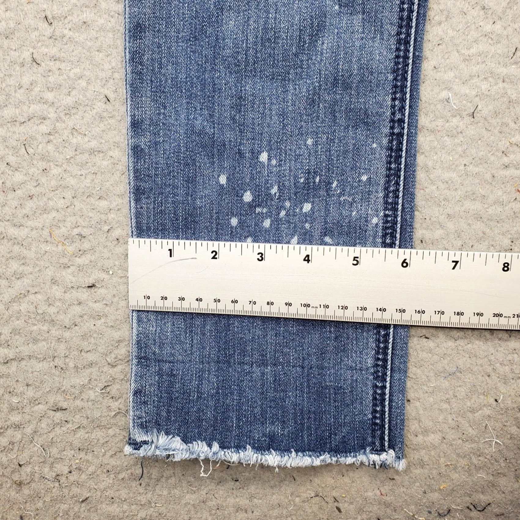 Vintage Seven7 Jeans Womens 10 Blue Denim Faded High Waisted Streetwear Grunge Raw Hem Jeans Womens Size 10 Blue Denim Streetwear Grunge Size 32" / US 10 / IT 46 - 5 Thumbnail