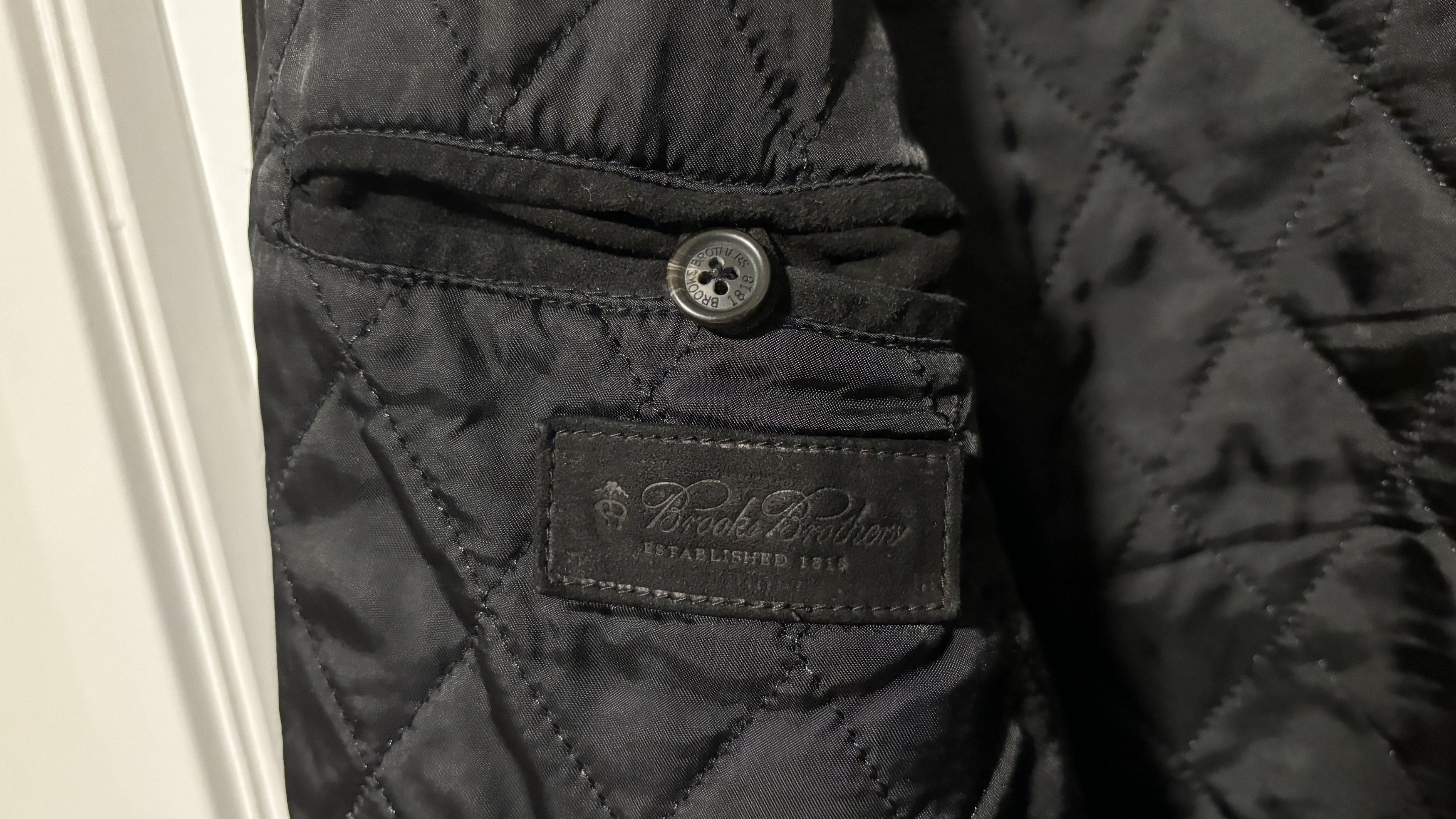 Brooks Brothers $950 Black Suede Field Jacket Size US M / EU 48-50 / 2 - 12 Thumbnail