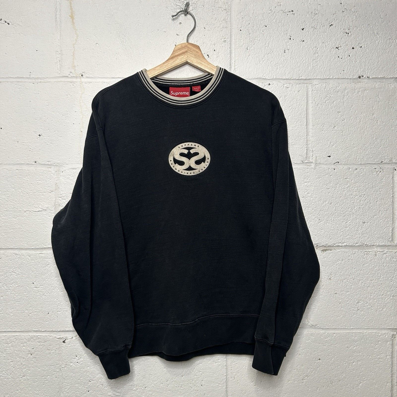 Supreme Supreme Double S Crewneck “Black” FW22 Size US S / EU 44-46 / 1 - 1 Thumbnail