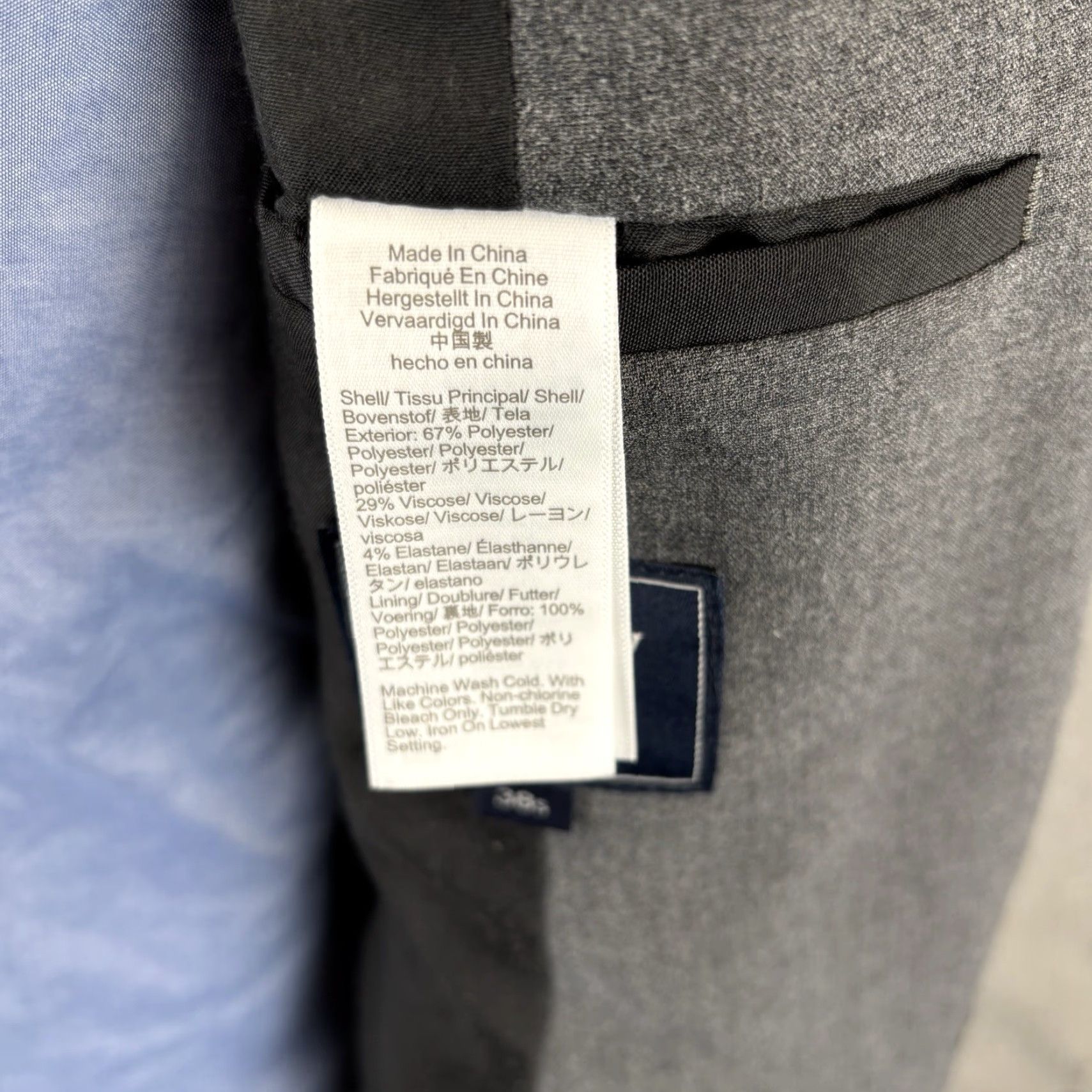 J.Crew J.CREW Thompson Blazer Mens 38S Gray Stretch Sport Coat Jacket 2 Button Size 38R - 6 Thumbnail