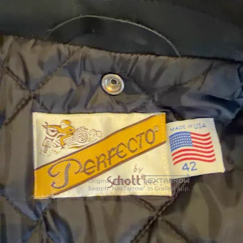 Schott NYC bull leather motorcycle leather jacket Size US XS / EU 42 / 0 - 4 Thumbnail