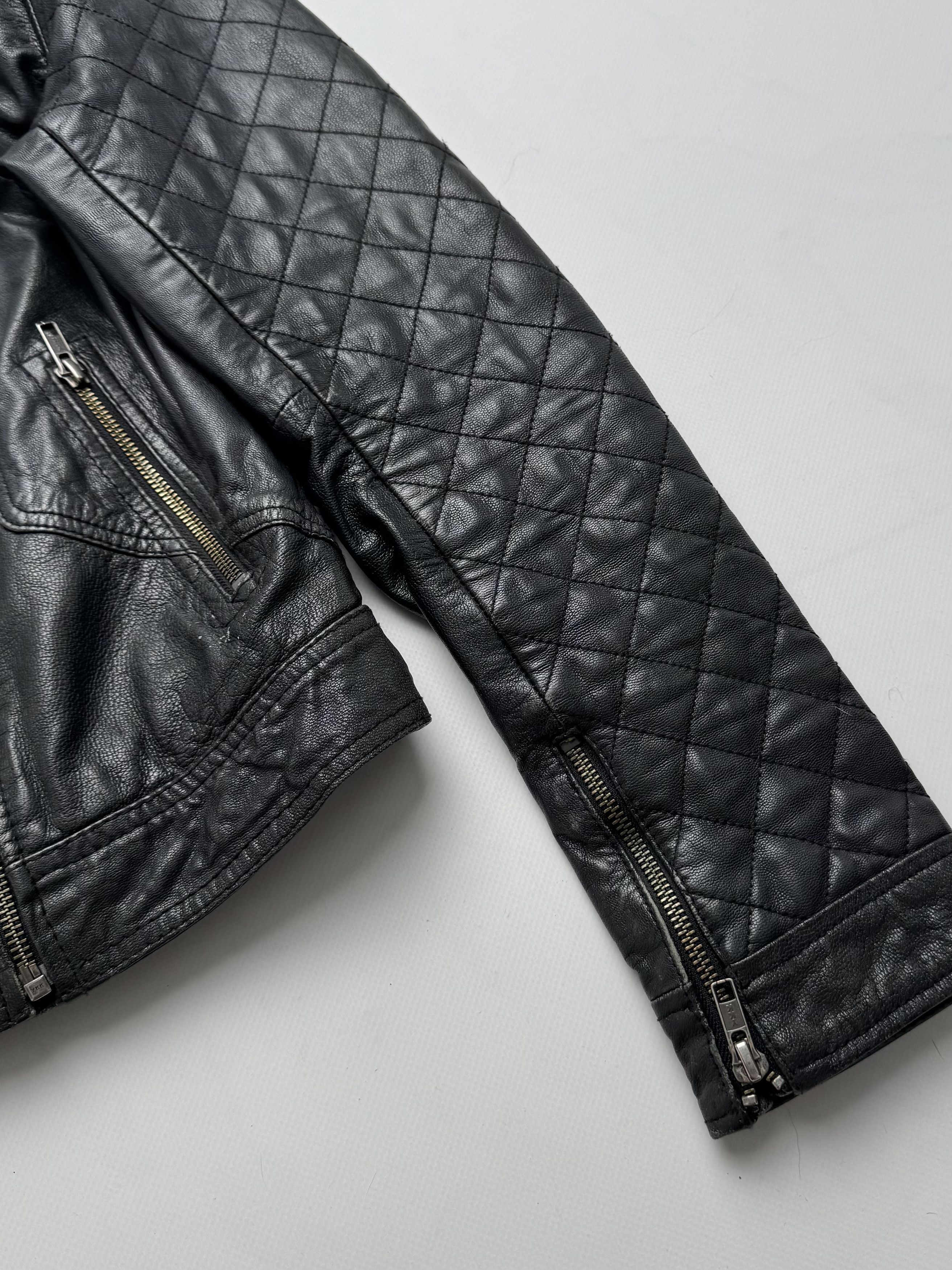 Vintage Vintage Cropped Leather Jacket B8(V403)E2 Size S / US 4 / IT 40 - 4 Thumbnail