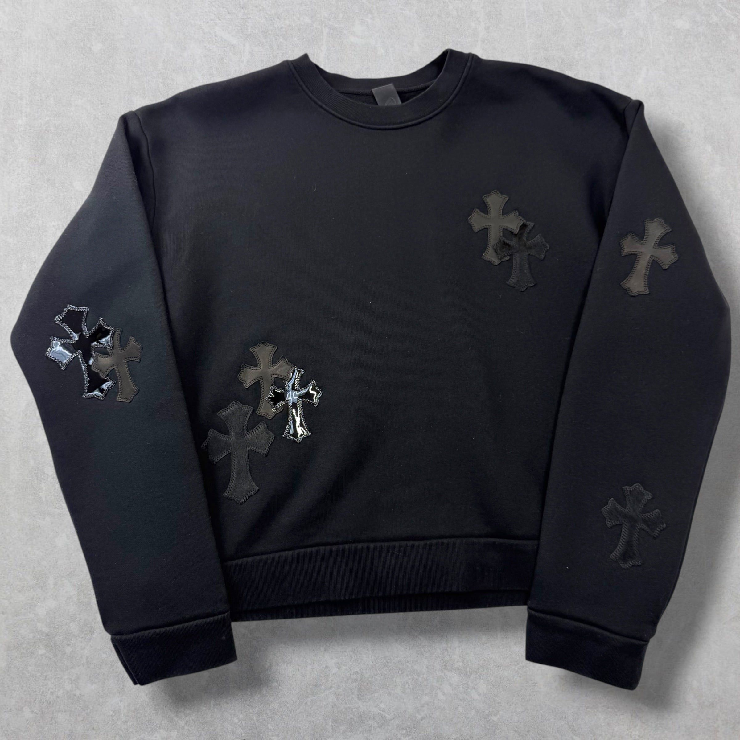 Chrome Hearts Chrome Hearts Pony-hair Multicross Patch Crewneck S Size US S / EU 44-46 / 1 - 1 Thumbnail