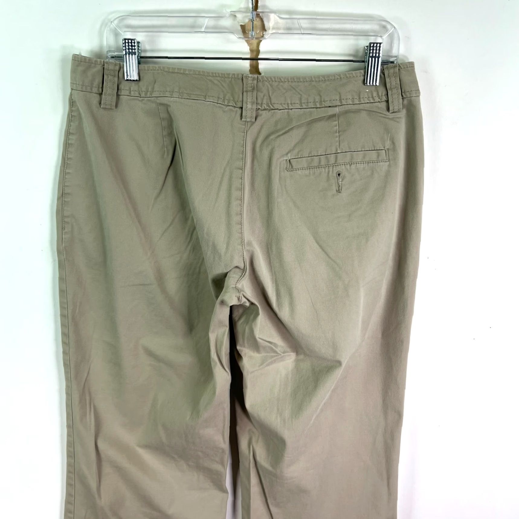 Eddie Bauer VINTAGE Eddie Bauer Chino Pants Womens SZ 10 Beige 32x30 Twill Stretch Flared 90s Womens Size 34" / US 12 / IT 48 - 7 Thumbnail