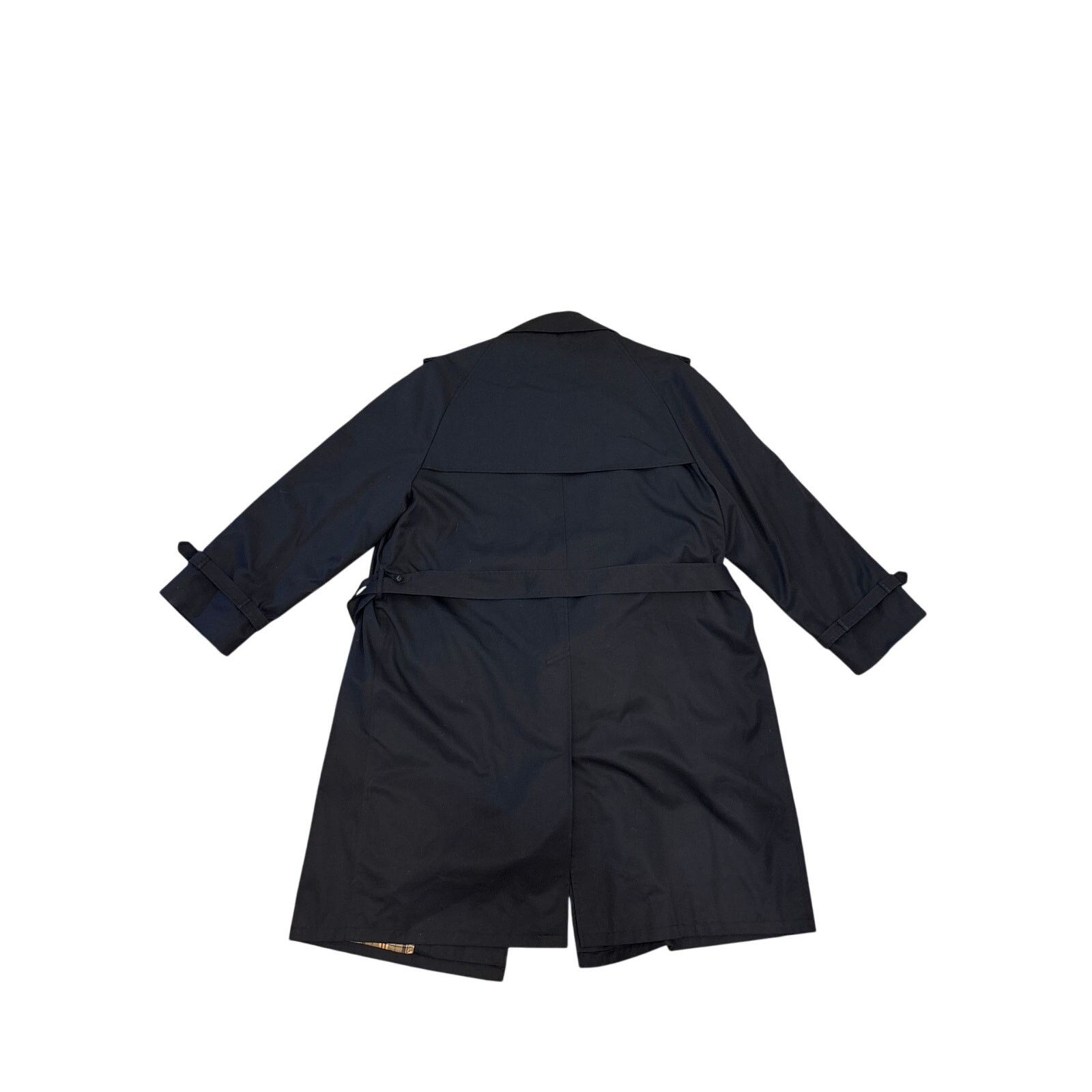 Nordstrom Vintage 80s Nordstrom Double Breasted Trench Coat Navy 46R Size US XL / EU 56 / 4 - 8 Thumbnail