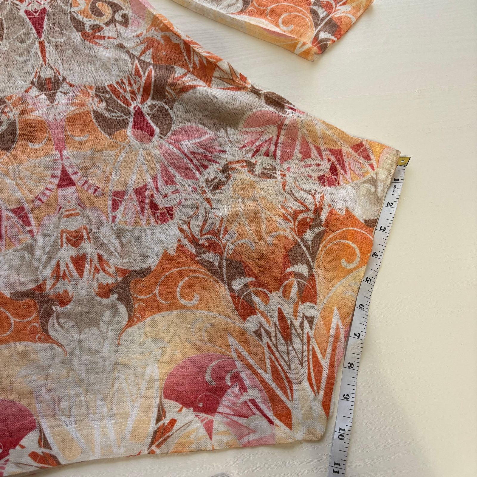 Other Nally and Millie 3/4 Sleeve Pink and Coral Tunic Top Size L Size L / US 10 / IT 46 - 15 Thumbnail
