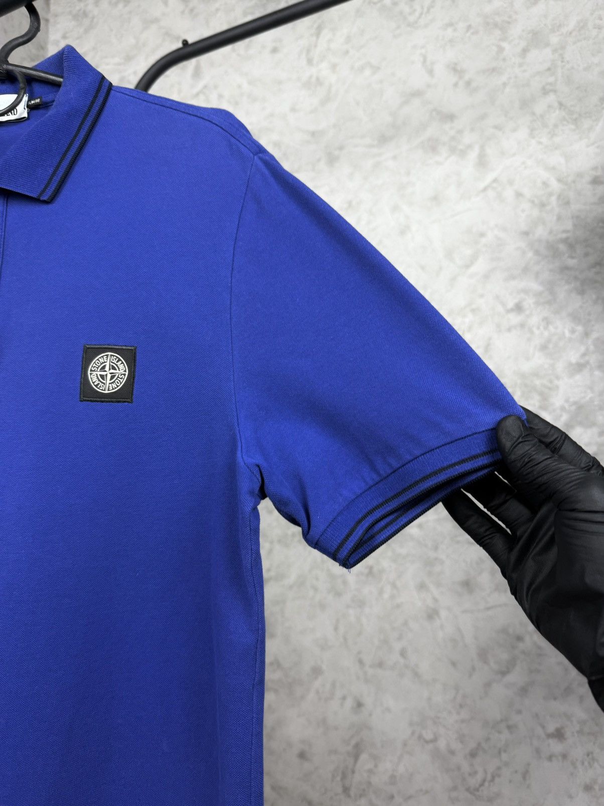 Stone Island Stone Island Patch Program Blue Polo Shirt Size US L / EU 52-54 / 3 - 3 Thumbnail