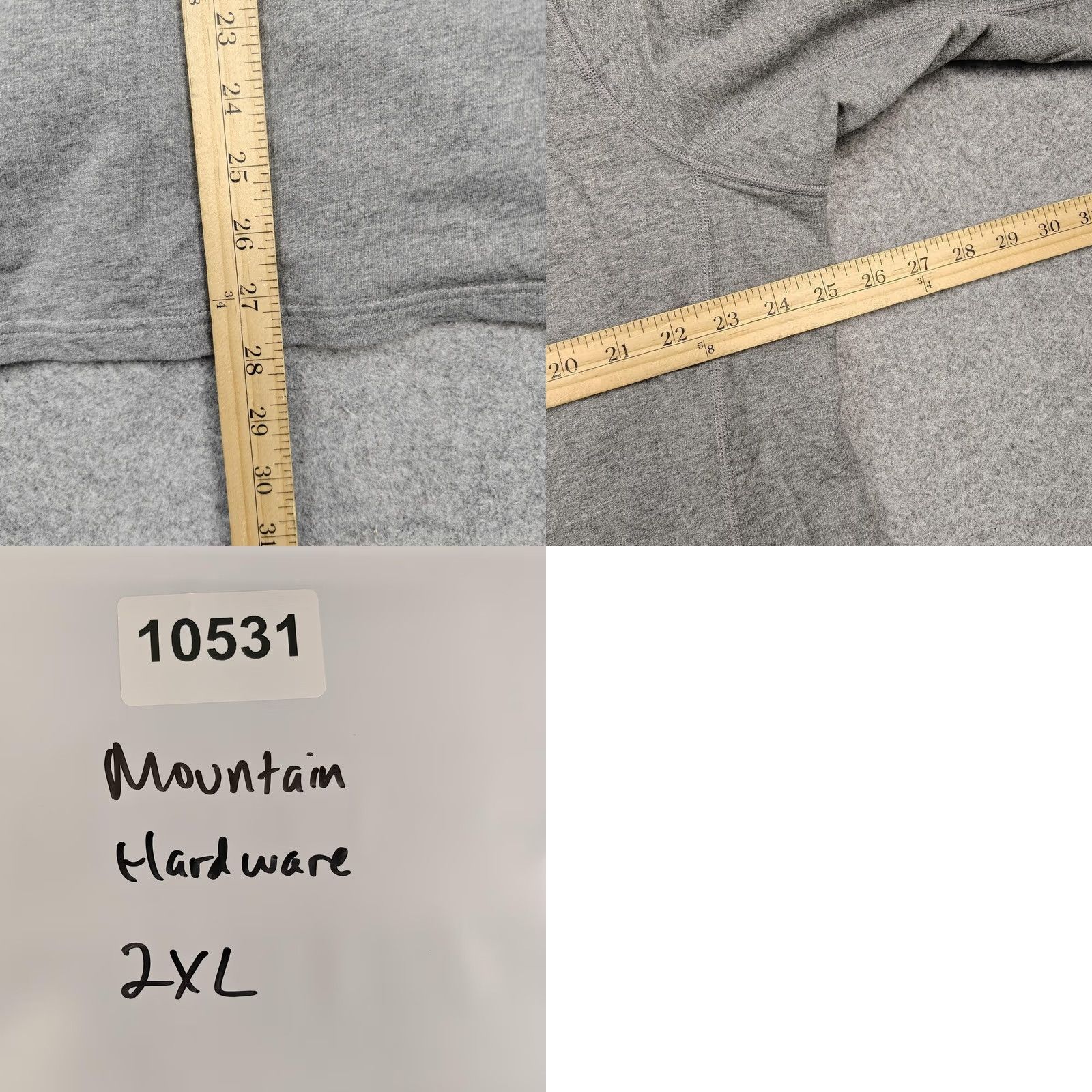 Mountain Hardwear Mountain Hardwear Hoodie Mens 2XL Gray Fleece Pullover 1/2 Zip Chest Pocket Size US XXL / EU 58 / 5 - 8 Thumbnail
