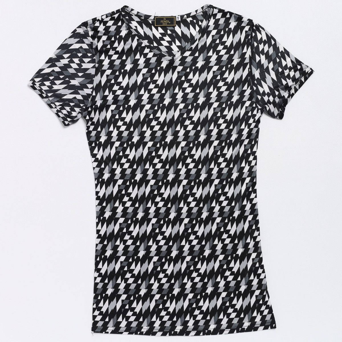 Fendi Fendi Monogram Tee Zuca Nylon Black White Vintage Size M / US 6-8 / IT 42-44 - 1 Thumbnail